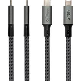 USB 4.0 Lade/-Datenkabel Good Connections, USB-C an USB-C, Leistung 240 W, bis 40 Gbit/s, Länge 1 m, schwarz