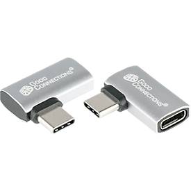 USB 4.0 Winkeladapter Good Connections, USB-C an USB-C, Leistung 240 W, bis 40 Gbit/s, bis 8K, links & rechts einsteckba