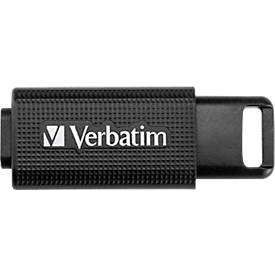 USB-C-Stick Verbatim Store 'n' Go, 128 GB, Retractable Typ-C, 100MB/s Lesegeschwindigkeit & 20 MB/s Schreibgeschwindigkeit, schwarz