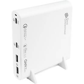 USB-Desktop-Schnellladestation Good Connections, mit GaN-Technologie, 4er-Port, 2 x USB-C + 2 x USB-A, Leistung 120 W, w