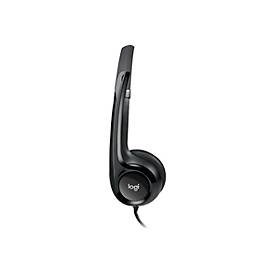 USB Headset Logitech H390, binaural, kabelgebunden, Mikrofon mit Rauschunterdrückung, schwarz