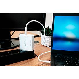 USB-Schnellladegerät Good Connections, mit GaN-Technologie, 1er-Port mit 1 x USB-C, Leistung 140 W, inkl. Ladekabel, weiß