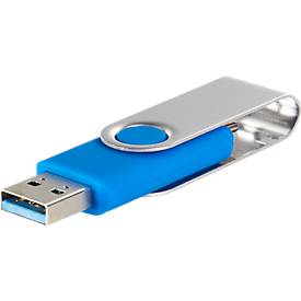 USB-Stick C5, mit 1 x USB 3.0 & 1 x USB Typ-C, bis zu 4,8 GB/s, duplexfähig, Speicherkapazität 16 GB, blau
