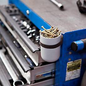 Utensilienhalter Eichner, magnetisch, bis 2 kg, geeignet für Ø 60-100 mm, Silikon, schwarz