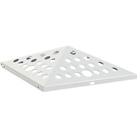 V-Part Deckel für Ascher-Papierkorb Pyramide, offen, pyramidenförmig, Edelstahl, B 365 x T 345 x H 95 mm, silber