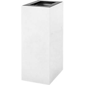 V-Part Deckel für modulares Abfalltrennsystem 60 L, pulverbeschichteter Stahl, B 255 x T 330 x H 20 mm, dunkelgrau