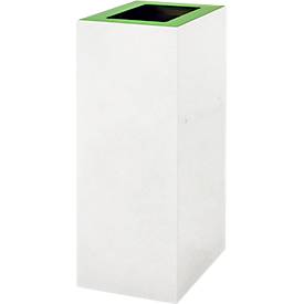 V-Part Deckel für modulares Abfalltrennsystem 60 L, pulverbeschichteter Stahl, B 255 x T 330 x H 20 mm, grün