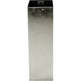 V-Part Inneneimer für modulares Abfalltrennsystem, verzinkt, ausziehbare Griffe, B 207 x T 294 x H 641 mm, 60 Liter
