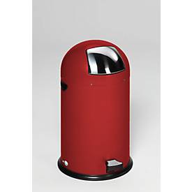 VAR Abfallsammler, Tretmechanismus, 37 l, Metallgriff, Inneneimer Stahl, rot, 10 kg