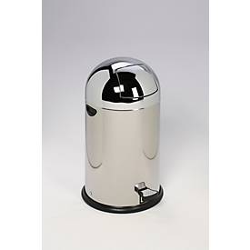 VAR Müllsackständer, 22 l, Edelstahl, mit Fußpedal