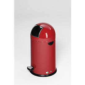 VAR Müllsackständer, 22 l, mit Fußpedal, rot, 5,4 kg, Metallgriff, Inneneimer Stahl