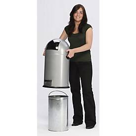 VAR Müllsackständer, 22 l, mit Fußpedal, silber