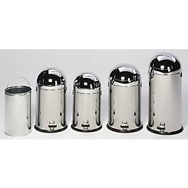 VAR Müllsackständer, 33 l, Edelstahl, mit Fußpedal