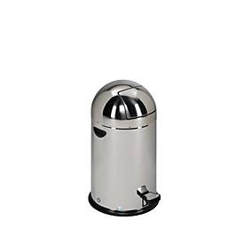 VAR Müllsackständer, 33 l, Edelstahl, mit Fußpedal