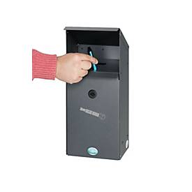 VAR Wandascher EZS 1, Inhalt 3,7 l, Stahl-Inneneimer, Gewicht 3,5 kg, eisenglimmer beschichtet