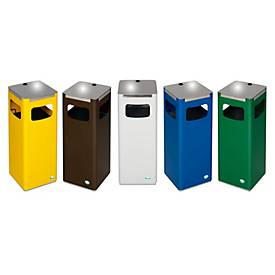 VAR Wertstoffsammelgerät WSG 25R, 22 l, Stahl-Inneneimer, Metallgriff, gelb