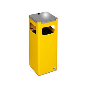VAR Wertstoffsammelgerät WSG 25R, 22 l, Stahl-Inneneimer, Metallgriff, gelb