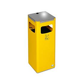 VAR Wertstoffsammelgerät WSG 25R, 22 l, Stahl-Inneneimer, Metallgriff, gelb