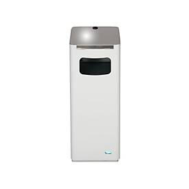 VAR Wertstoffsammelgerät WSG 25R, 22 l, Stahl-Inneneimer, Metallgriff, lichtgrau