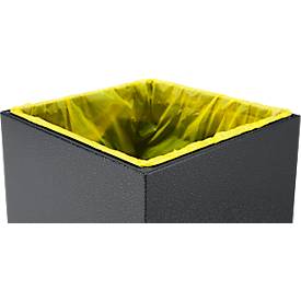 VAR Wertstoffsammelgerät WSG 55 E, 55 L, verzinktes Stahlblech, pulverbeschichtet, selbstschließend, braun