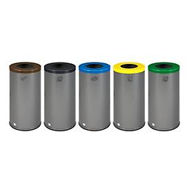 VAR Wertstoffsammelgerät WSG 70, 70 l, Aluminium-Griff, 8 kg, freistehend, anthrazit RAL 7021