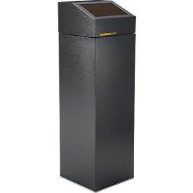 VAR Wertstoffsammelgerät WSG 85 E, 85 L, verzinktes Stahlblech, pulverbeschichtet, selbstschließend, braun