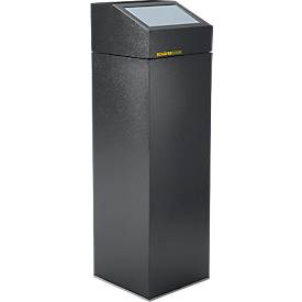 VAR Wertstoffsammelgerät WSG 85 E, 85 L, verzinktes Stahlblech, pulverbeschichtet, selbstschließend, silber