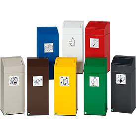 VAR Wertstoffsammler, Inhalt 76 Liter, antiksilber