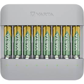 VARTA Batterie-Ladegerät Eco Charger Multi Recycled, für NiMH-Akkus, USB-C, 100-240 V, inkl. 8x AA 2100mAh Akkus