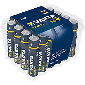 Batterien Energy, Micro AAA o. Mignon AA, 1,5 V, 24 Stück