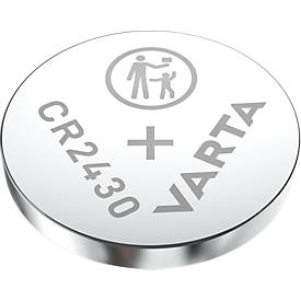 VARTA Knopfzelle LITHIUM Coin CR2430, Spannung 3 V, Packung mit 4 Stück