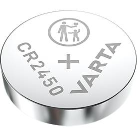 VARTA Knopfzelle LITHIUM Coin CR2450, Spannung 3 V, Packung mit 4 Stück