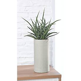 Vase Blomus COLUNA, zylinderförmig, ø 140 x H 290 mm, Polyresin, mit Filzpad, dunkelgrau oder hellgrau