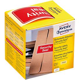 Veiligheidsetiketten Avery Zweckform Security Seal, rechthoekig, 78 x 38 mm, 100 st.