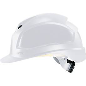 Veiligheidshelm Uvex pheos B-WR, EN 397, klep & ventilatie, maten 52-61, wit