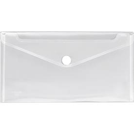 VELOFLEX Dokumententasche Crystal, DIN lang, Klettverschluss, PP