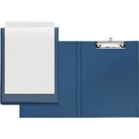 VELOFLEX® Klemmmappe, DIN A4, Kunststoff, mit Hängeöse, mit Einstecktasche, blau