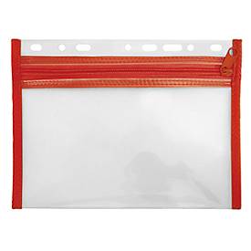 Veloflex Reißverschlusstasche Velobag XXS, Format DIN A5, rot