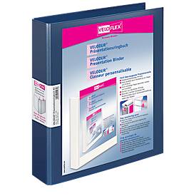 VELOFLEX Ringbuch VELODUR, A4, 2-Ring-Mechanik, Rückenbreite 42 mm, blau