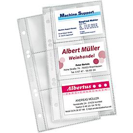 VELOFLEX Visitenkartenhülle, DIN A5, transparent, 10 Stück