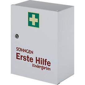Verbandschrank Soehngen Kindergarten, für Kinder bis 6 Jahren, DIN 13157, abschließbar, L 302 x B 140 x H 362 mm, weiß