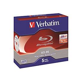 Image of Verbatim - BD-RE x 5 - 25 GB - Speichermedium