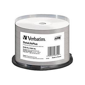 Image of Verbatim DataLifePlus Professional - DVD-R x 50 - 4.7 GB - Speichermedium