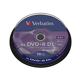 Image of Verbatim - DVD+R DL x 10 - 8.5 GB - Speichermedium