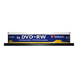 Image of Verbatim - DVD+RW x 10 - 4.7 GB - Speichermedium