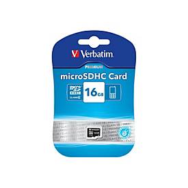 Verbatim - Flash-Speicherkarte - 16 GB - Class 10 - microSDHC