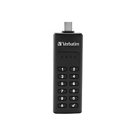 Verbatim Keypad Secure - USB-Flash-Laufwerk - verschlüsselt - 128 GB - USB-C 3.1