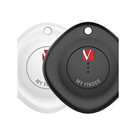 Verbatim My Finder - Anti-Verlust Bluetooth-Tag für Handy, Tablet - Schwarz, weiß (Packung mit 2)