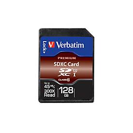 Verbatim Speicherkarte SDHC/SDXC Premium, Speicherkapazität 128 GB
