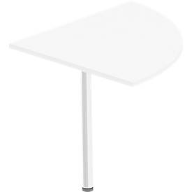 Verkettung BEXXSTAR, 1/4-Kreis, Quadratrohrfuß, B 800 x T 800 x H 740 mm